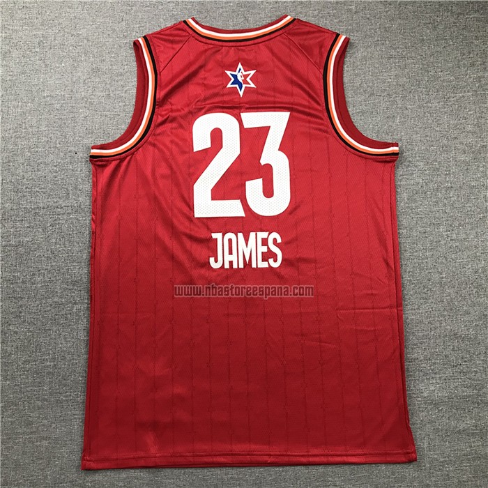 Camiseta All Star 2020 Los Angeles Lakers Lebron James NO 23 Rojo